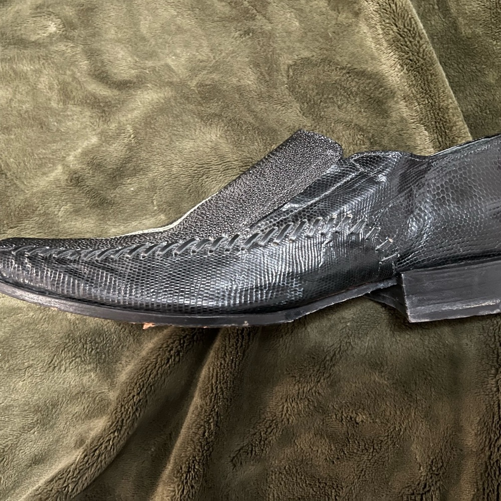 Genuine Stingray Slip On Dress Shoes GSS Fashions Men's Size 10 Cowboy Western - Picture 6 of 6